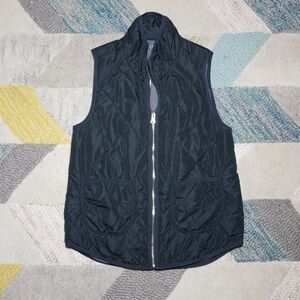 Market & Spruce Black Quilted Vest XS